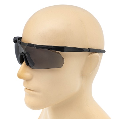 Купить Очки стрелковые черные со сменными линзами ShotTime Lynx