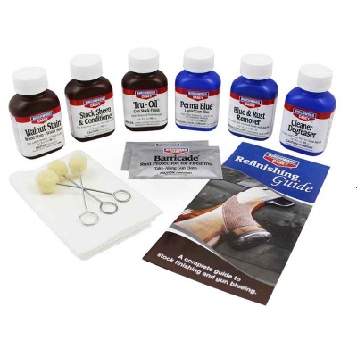 Купить Набор для воронения и ухода за деревом Birchwood Deluxe Perma Blue & Tru-Oil Finishing Kit 