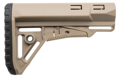 Купить Тактический приклад DLG Tactical TBS Sharp с резиновым затыльником, песок