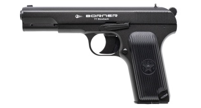 Купить Пневм. пистолет BORNER TT Blowback Black к.4,5мм/.177 (до 3Дж)