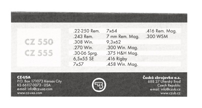Купить Кронштейн для CZ 550 2р steel Blister. 30mm 6693-5000-01ND