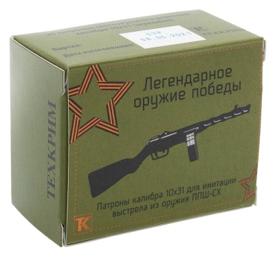 Купить Патроны Техкрим светозвуковые для ППШ-СХ к. 10x31