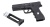 Купить Пневм. пистолет BORNER W119 (Glock 17), к.4,5мм/.177 (до 3Дж)