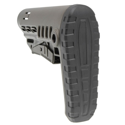 Купить Телескопический приклад DLG Tactical TBS COMPACT с резиновым затыльником, олива