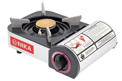 Купить Портативная газовая плита Nika модель "NIKA-02" с магнитным фиксатором баллоном, в кейсе