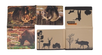 Купить Обложка для документов Охотника, ПВХ, ассорти