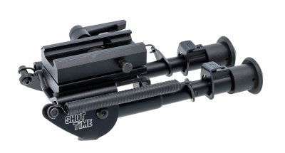 Купить Сошки ShotTime на Weaver быстросъёмные поворотные без качалки 15-23см