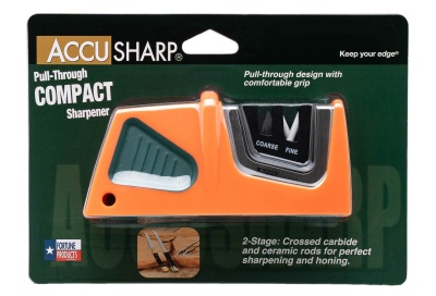 Купить Точилка для ножей AccuSharp Compact Pull-Through, оранжевый/зелёный