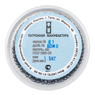 Купить Дробь №0 ШОМ (ПМ) 1,5кг (8шт/кор)