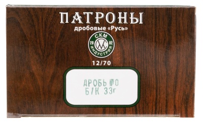 Купить Патроны СКМ б/к Русь, к. 12/70 №0 33 г