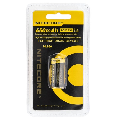 Купить Аккумуляторы Nitecore NL166 RCR123/16340