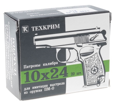Купить Патроны Техкрим светозвуковые для ПМ-О к. 10x24