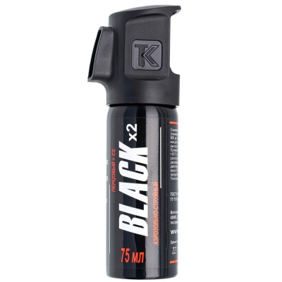 Купить Баллон газ. 75 мл "Black"  с доп. защитой (ЛПР)