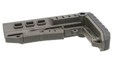 Купить Телескопический приклад DLG Tactical TBS COMPACT с резиновым затыльником, олива
