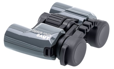 Купить Биноколь GAUT Spica 10х24, линзы ВАК4, тип - Porro, цвет - серый, 377г