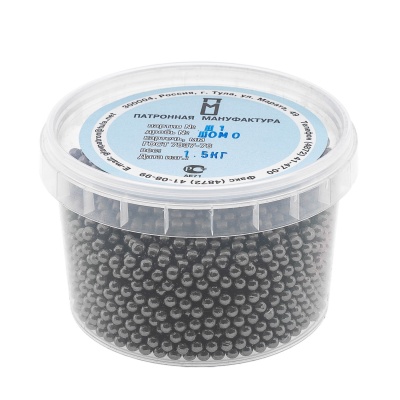 Купить Дробь №0 ШОМ (ПМ) 1,5кг (8шт/кор)