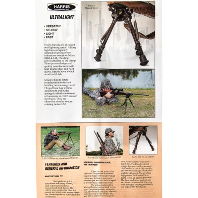 Купить Сошки Harris "1А2", на антабку, высота 9"-13", LM