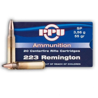 Купить Патроны к .223 Rem PPU пуля SP 3,56 г