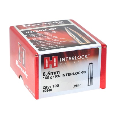 Купить Пуля 6.5mm Hornady 160 gr RN (100шт/уп)