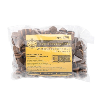 Купить Пыж ДВП Военохот 16к 10 мм осаленный (200 шт)