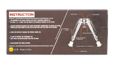 Купить Сошки Vector Optics 6-9"для установки на антабку(ноги-карбон,фиксац.винт,15.5-23см)(RSCFP-06)