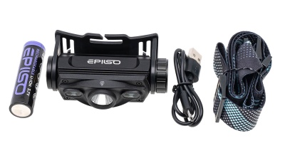 Купить Фонарь EPILSO EPF-210, карманный, Luminus SST40, 10W, 3.7V 2.2Ah, 5В (USB), металл, аккум.18650