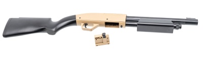 Купить Карабин пневматический Stalker STSG ShotGun CO2 к.4,5мм, пластик, 125 м/с, магазин барабанного типа 