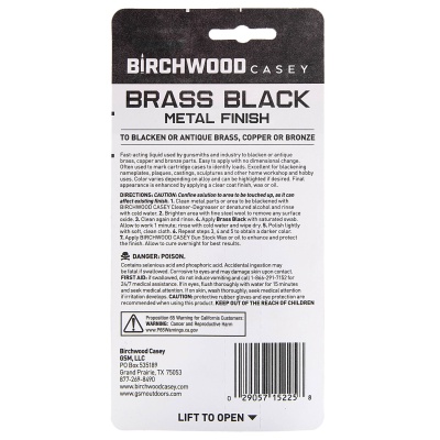 Купить Средство для воронения по меди, бронзе, латуни Birchwood Brass Black 90 мл