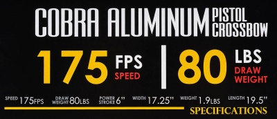 Купить Арбалет-пистолет "Скаут" (Ek Cobra Aluminum) черный