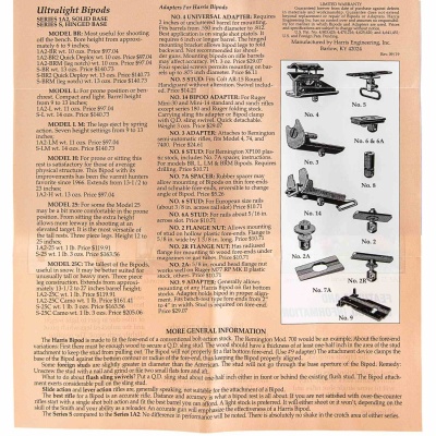 Купить Сошки Bipod Harris серия 1A2, модель BRM 6-9, 6 позиций.