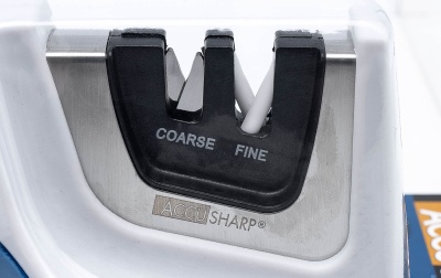 Купить Точилка для ножей AccuSharp Pull-Through, белый/голубой