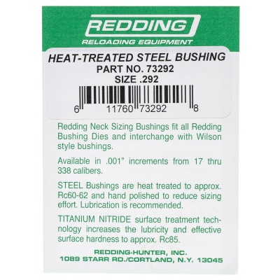 Купить Бушинг Redding сталь .292
