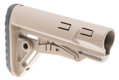 Купить Тактический приклад DLG Tactical TBS Sharp с резиновым затыльником, песок