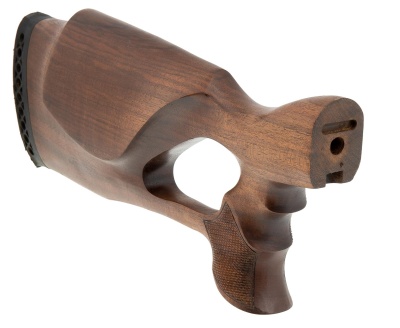 Купить Деревянный ортопедический приклад для левшей к МР-153, исполнение Монте-Карло, орех, резиновый затыльник
