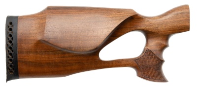 Купить Деревянный ортопедический приклад для левшей к МР-153, исполнение Монте-Карло, орех, резиновый затыльник
