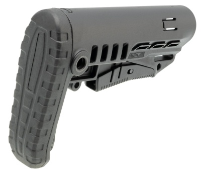 Купить Телескопический приклад DLG Tactical TBS COMPACT с резиновым затыльником, черный