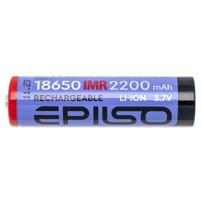 Купить Аккумулятор EPILSO 18650 2200mAh 3.7V, без защиты (IMR,20A) высокотоковые