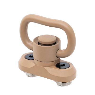 Купить Антабка ShotTime быстросъёемная QD, на M-LOK, для ремня 25мм, (песок)