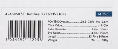 Купить Прицел оптический Hawke Vantage WA 30 4-16х50 IR SF (22 LR HV 16x)