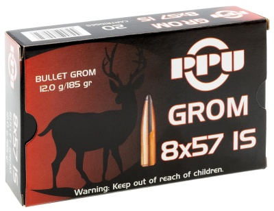 Купить Патроны к. 8x57 JS PPU пуля GROM 12,0 г