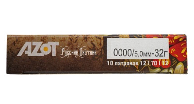 Купить Патроны 12/70 №0000 АЗОТ "Русский Охотник" 32г