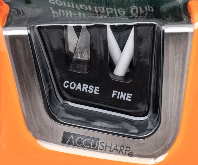 Купить Точилка для ножей AccuSharp Compact Pull-Through, оранжевый/зелёный