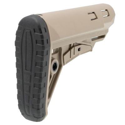 Купить Тактический приклад DLG Tactical TBS Sharp с резиновым затыльником, песок