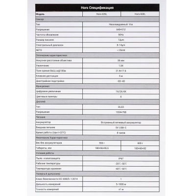 Купить Монокуляр тепловизионный LZIRTEK Hors 635L, 640x512, VOx, 12 мкм, 50 Гц, IP 67