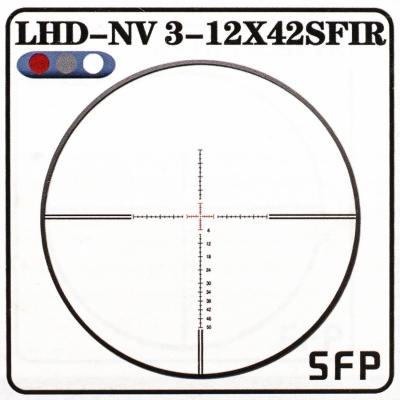 Купить Discoveryopt LHD-NV 3-12X42SFIR SFP, прицел оптический