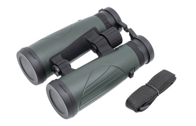 Купить Бинокль GAUT Polaris 10x42 Waterproof, Roof-призмы BaK-4, IPX7, цвет - зелёный, 580г