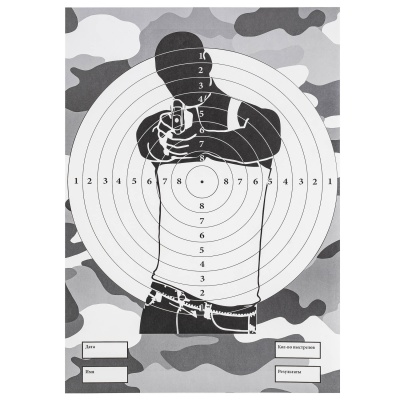 Купить Мишень силуэт "Хулиган" формат А2