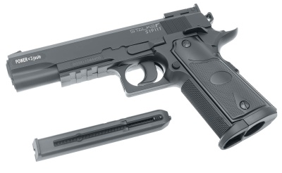 Купить Пистолет пневмат. Stalker S1911Т(аналог "Colt1911") к.4,5мм,пластик,120м/с,черный,+250шар